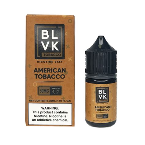 American Tobacco Ice - BLVK Tobacco | 30ml Vape Juice | 35MG 50MG | Vape Paradise