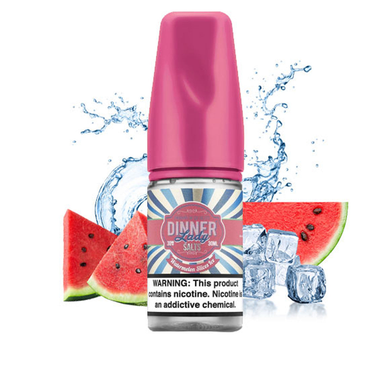 Watermelon Slices Ice - Dinner Lady Salts | 30ml Vape Juice | 30MG, 50MG | Vape Paradise