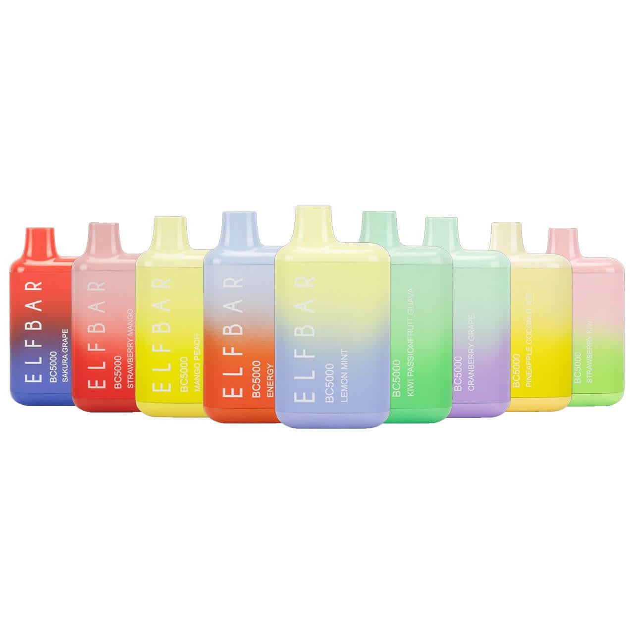 Elf Bar BC5000 Rechargeable Disposable 5000 Puffs India | Vape Paradise