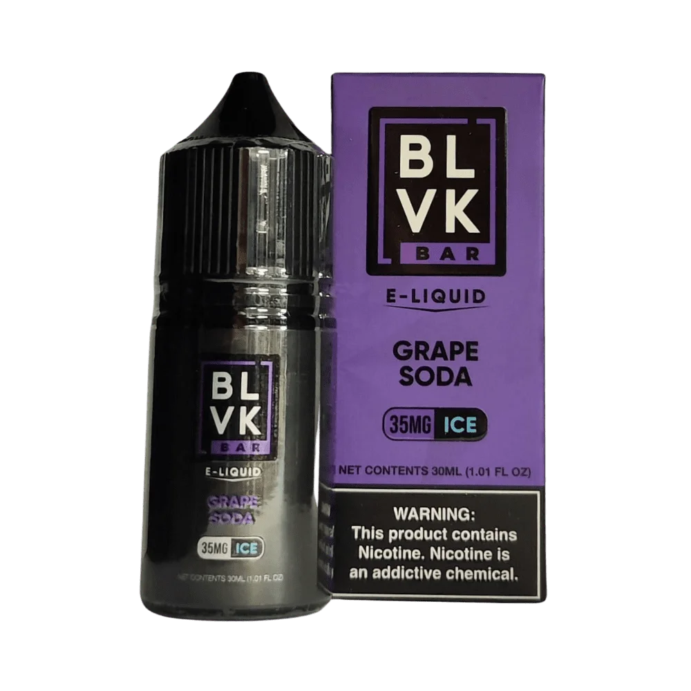Grape Soda Ice - BLVK Bar Salt | 30ml Vape Juice | 35MG 50MG | Vape Paradise