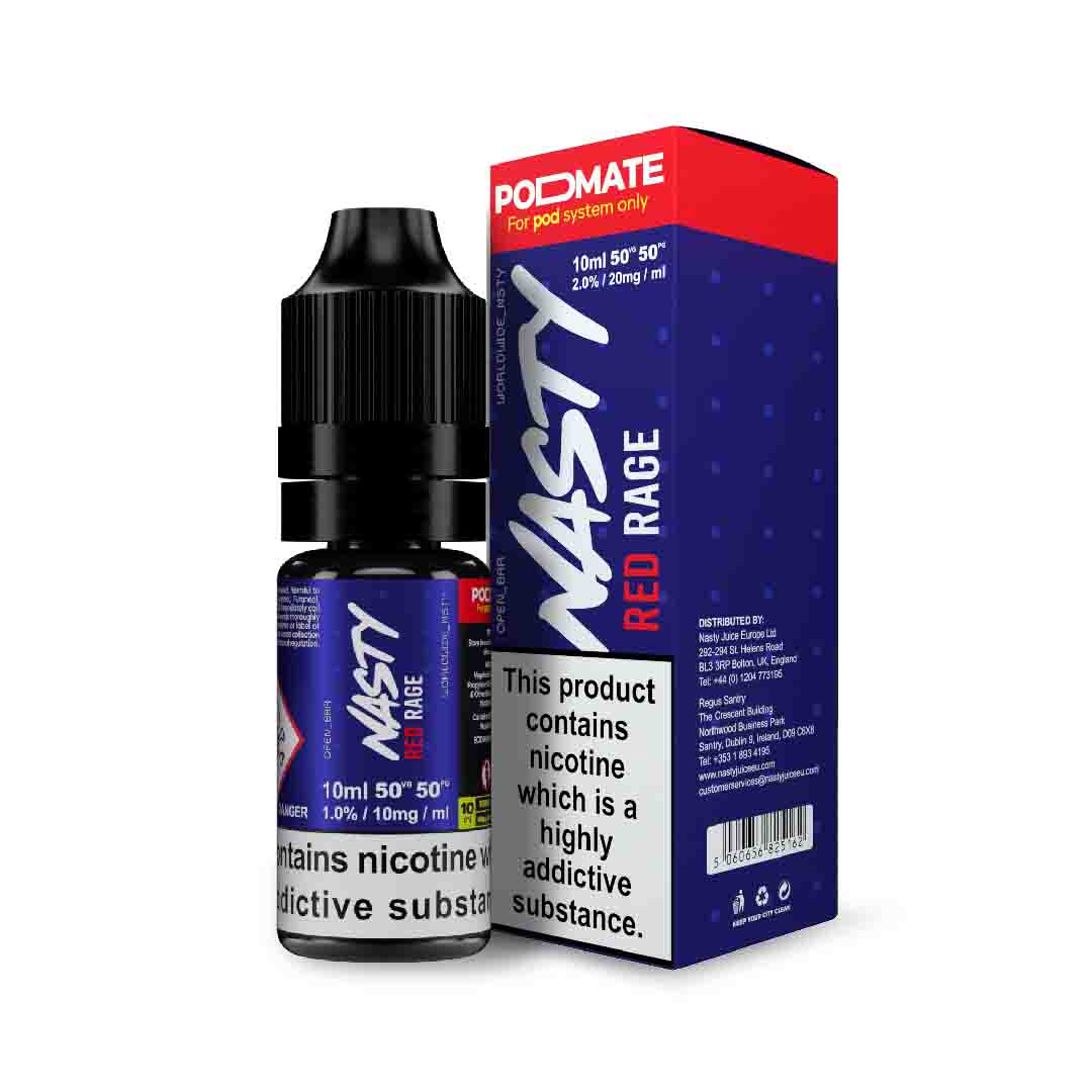 Red Rage - Nasty Salt | 30ML Vape Juice | 35MG, 50MG | Vape Paradise