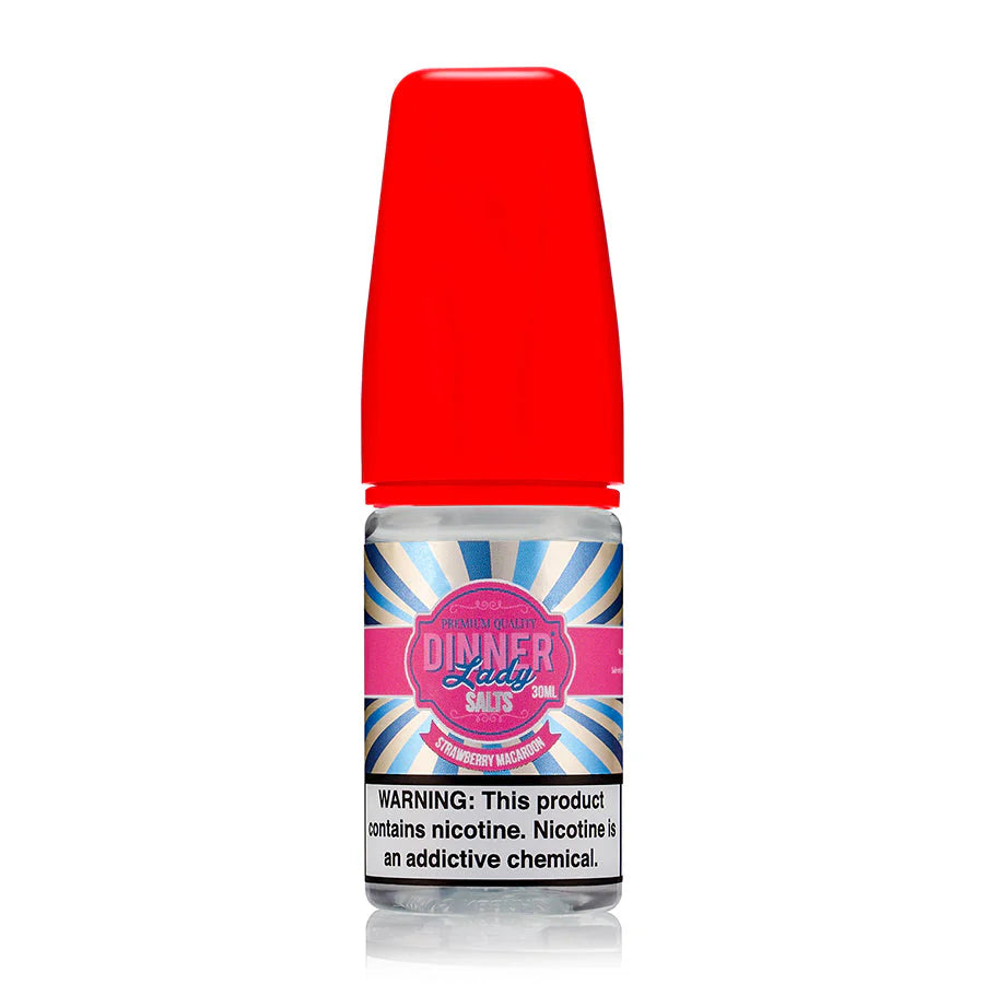 Strawberry Macaroon - Dinner Lady Salts | 30ML Vape Juice | 20MG,30MG, 50MG | Vape Paradise