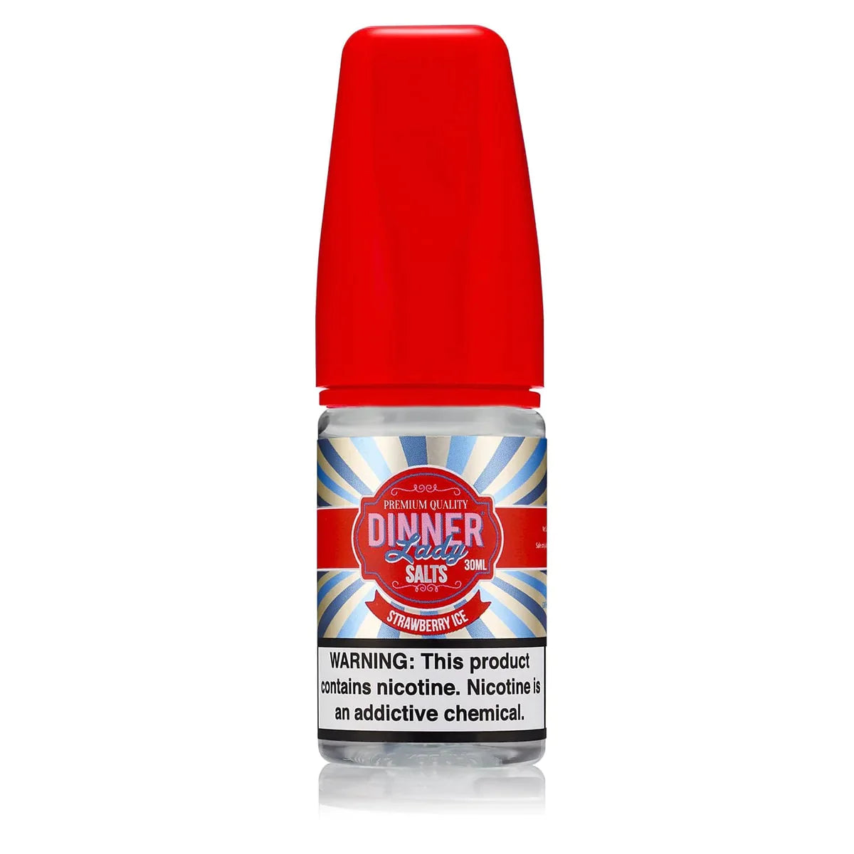Strawberry Ice - Dinner lady Salts | 30ML Vape Juice | 20MG, 50MG | Vape Paradise