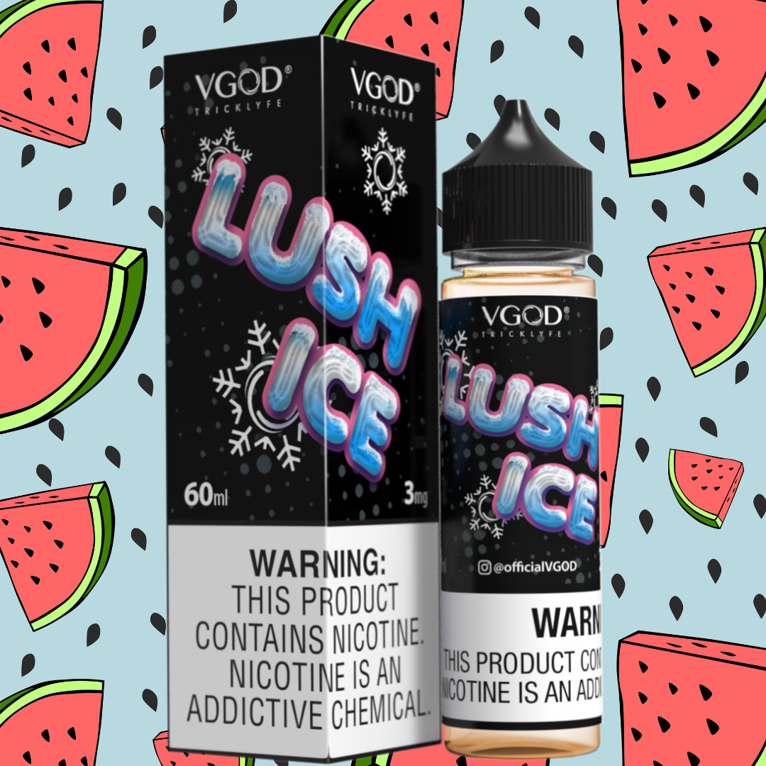 Lush Ice Watermelon - VGod | 60ML Vape Juice | 3MG, 6MG, 12MG | Vape Paradise