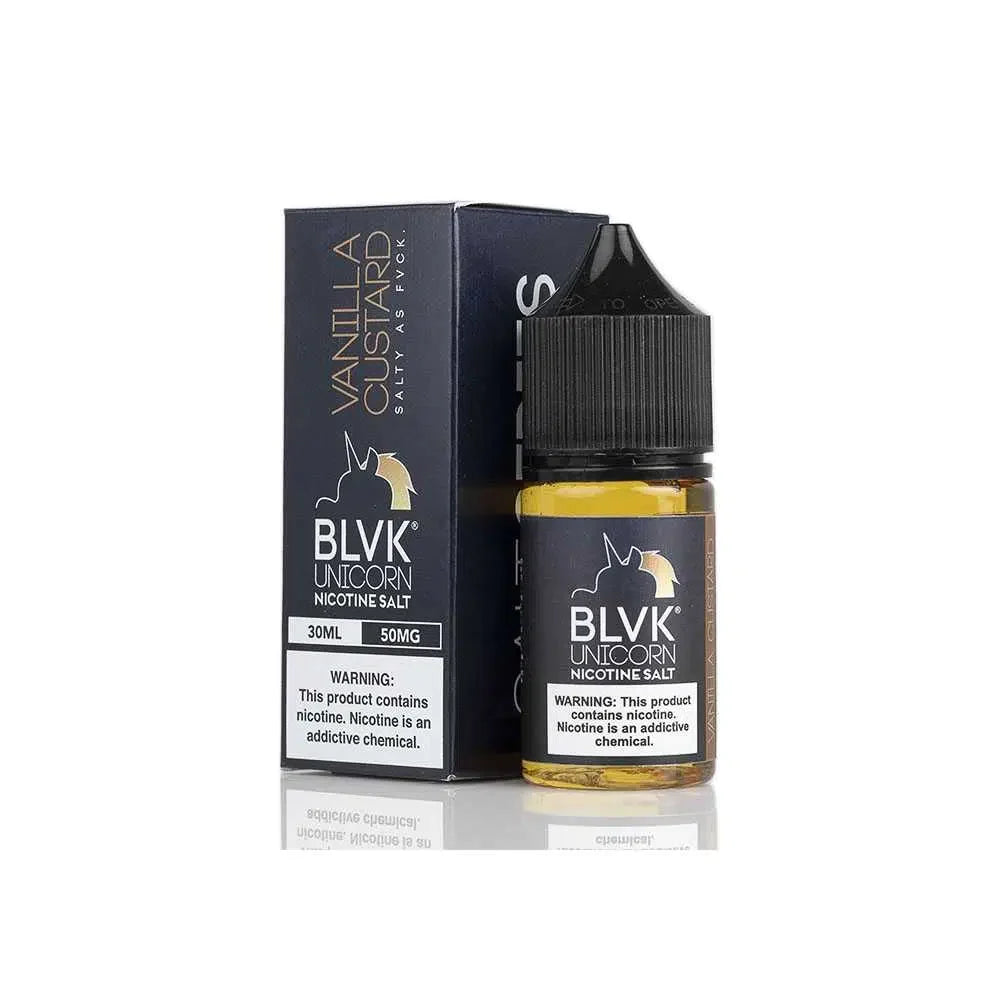 Vanilla Custard - BLVK Salt | 30ML Vape Juice | 35MG | Vape Paradise