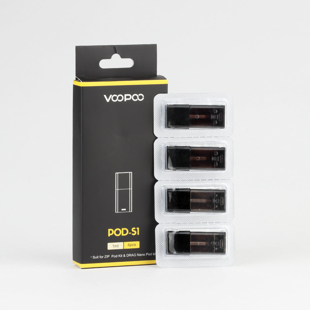 VooPoo Drag Nano Replacement Pods S1 Cartridge 4 Pack | Vape Paradise
