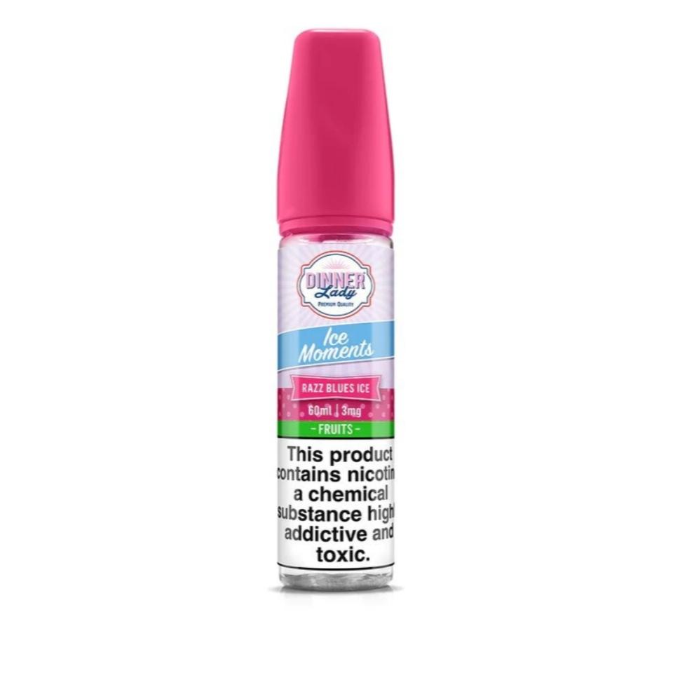 Razz Blues - Dinner Lady Ice Moments | 60ML Vape Juice | 3MG, 6MG | Vape Paradise