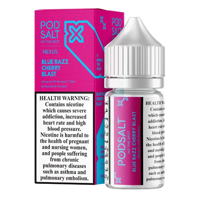 Blue Razz Cherry Blast - Pod Salt Nexus | 30ML Vape Juice | 25MG, 50MG | Vape Paradise