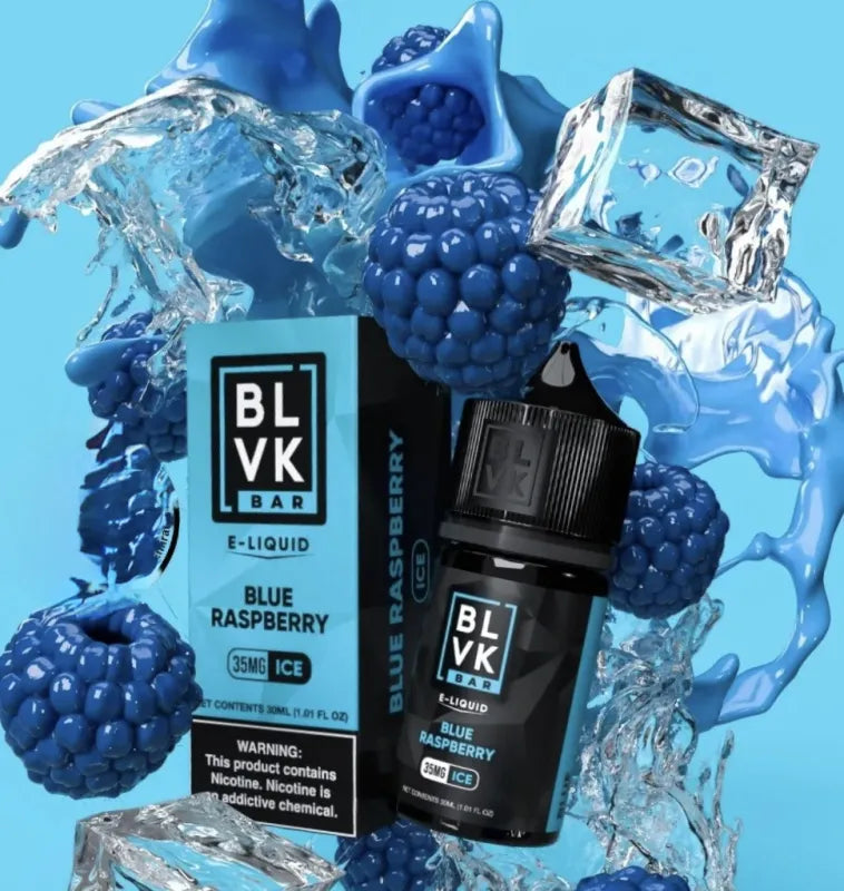 Blue Raspberry Ice - BLVK Bar Salt | 30ml Vape Juice | 35MG 50MG | Vape Paradise