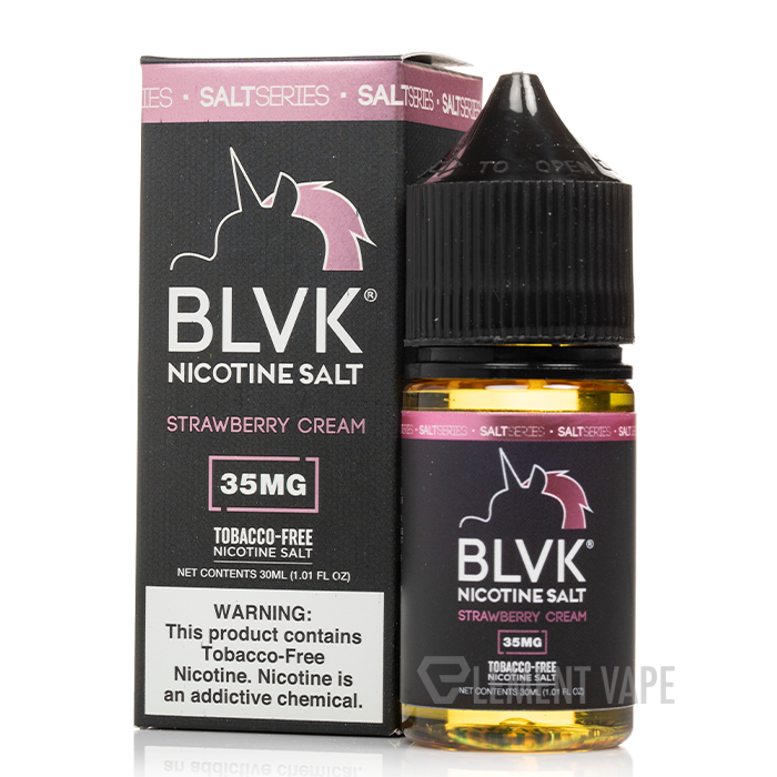 Strawberry Cream Ice - BLVK Nicotine Salt | 30ml Vape Juice | 35MG 50MG | Vape Paradise
