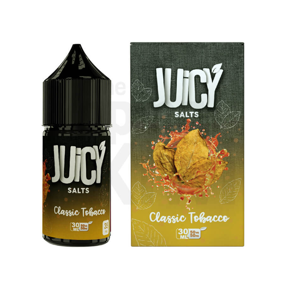 Classic Tobacco - Juicy Salts | 30ML Vape Juice | 35MG, 50MG | Vape Paradise