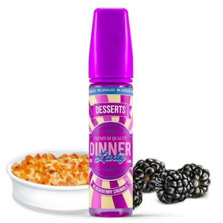 Blackberry Crumble - Dinner Lady | 60ML Vape Juice | 3MG, 6MG | Vape Paradise