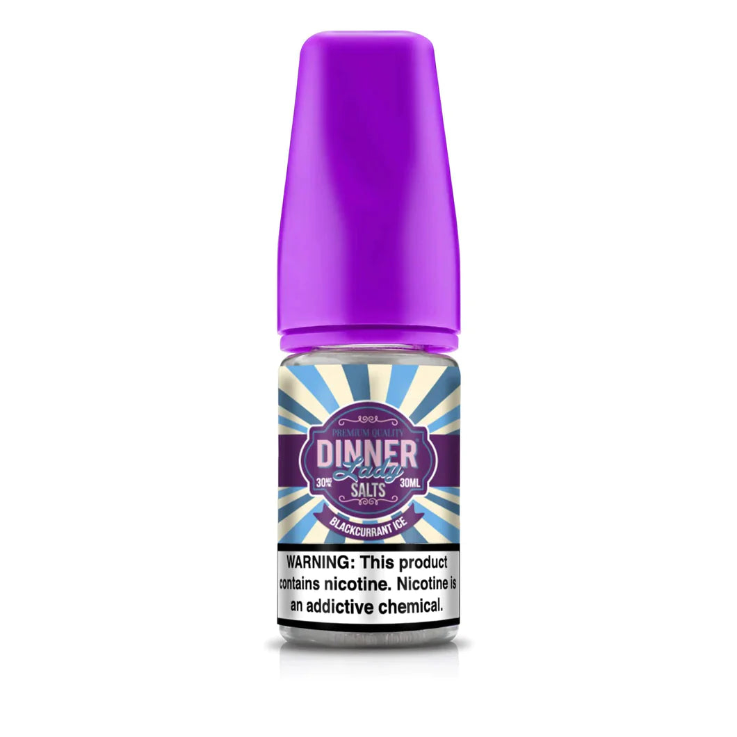 Blackcurrant Ice - Dinner Lady Salts | 30ML Vape Juice | 30MG, 50MG | Vape Paradise