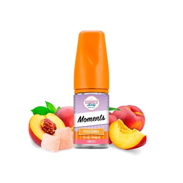Peach Bubble Ice - Dinner Lady Salts Ice Moments | 30ML Vape Juice | 30MG, 50MG | Vape Paradise