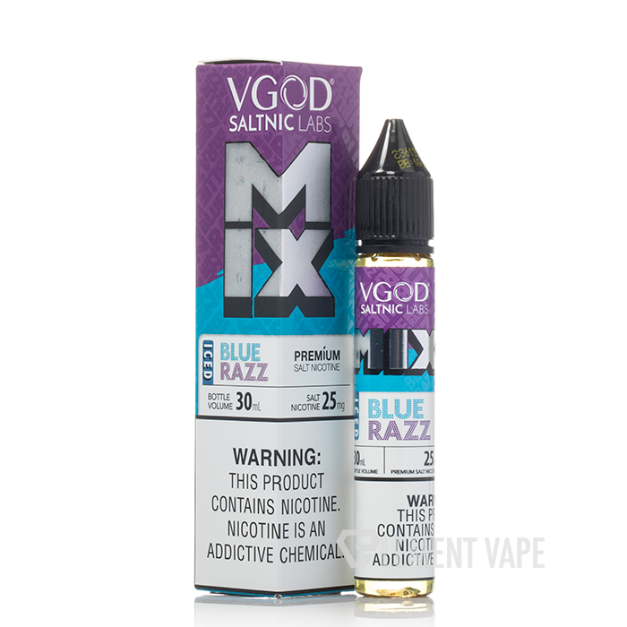Mix Iced Blue Razz - VGod SaltNic | 30ML Vape Juice | 25MG, 50MG | Vape Paradise