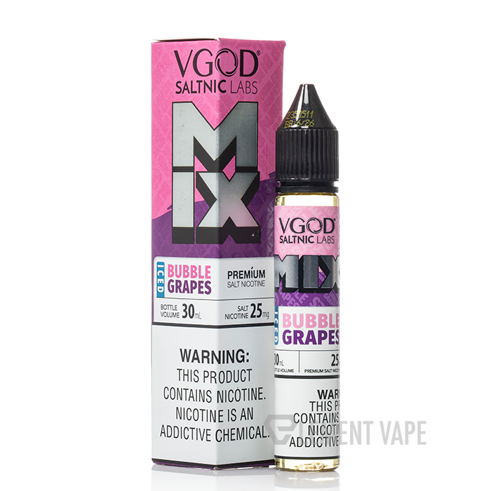 Mix Iced Bubble Grape - VGOD SaltNic | 30ML Vape Juice | 50MG | Vape Paradise