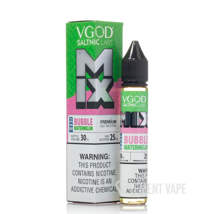 Mix Iced Bubble Watermelon - VGod SaltNic | 30Ml Vape Juice | 25MG, 50MG | Vape Paradise