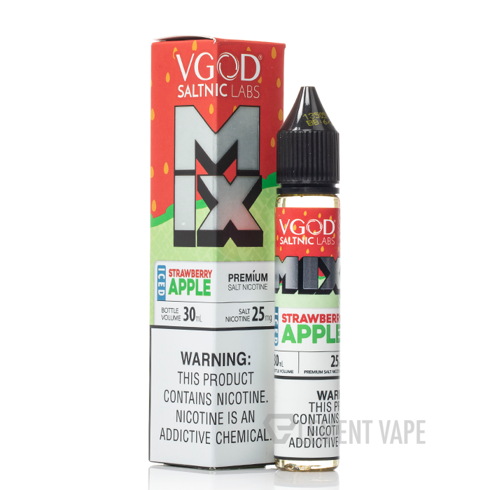 Mix Iced Strawberry Apple - VGod SaltNic | 30ML Vape Juice | 25MG, 50MG | Vape Paradise