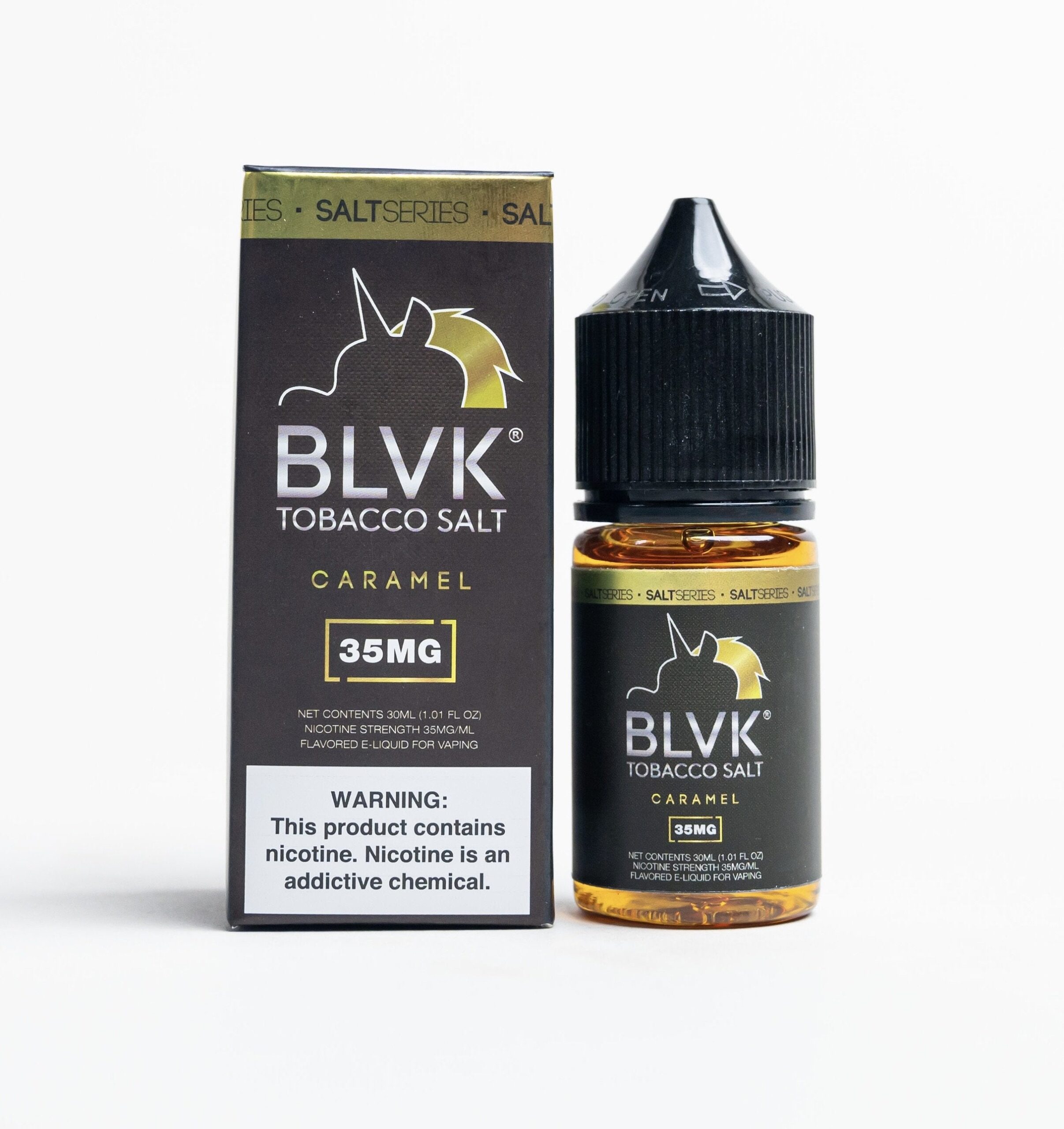Tobacco Caramel Salt - BLVK Unicorn | 30ML Vape Juice | 35MG | Vape Paradise