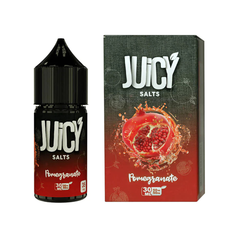 Pomegranate - Juicy Salts | 30ML Vape Juice | 35MG, 50MG | Vape Paradise