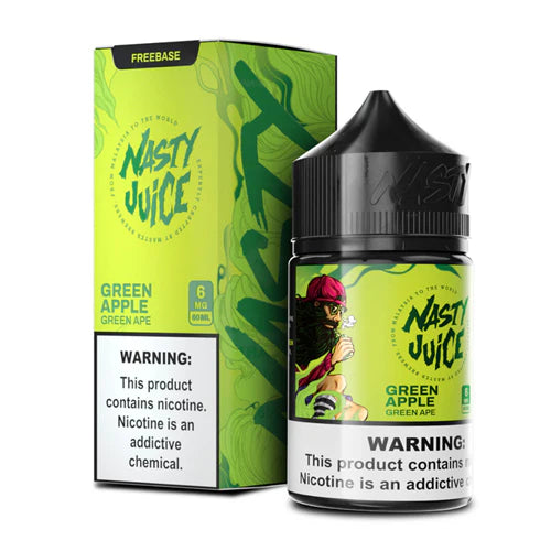 Green Apple - Nasty Juice | 60ML | 0MG, 3MG, 6MG | Vape Paradise