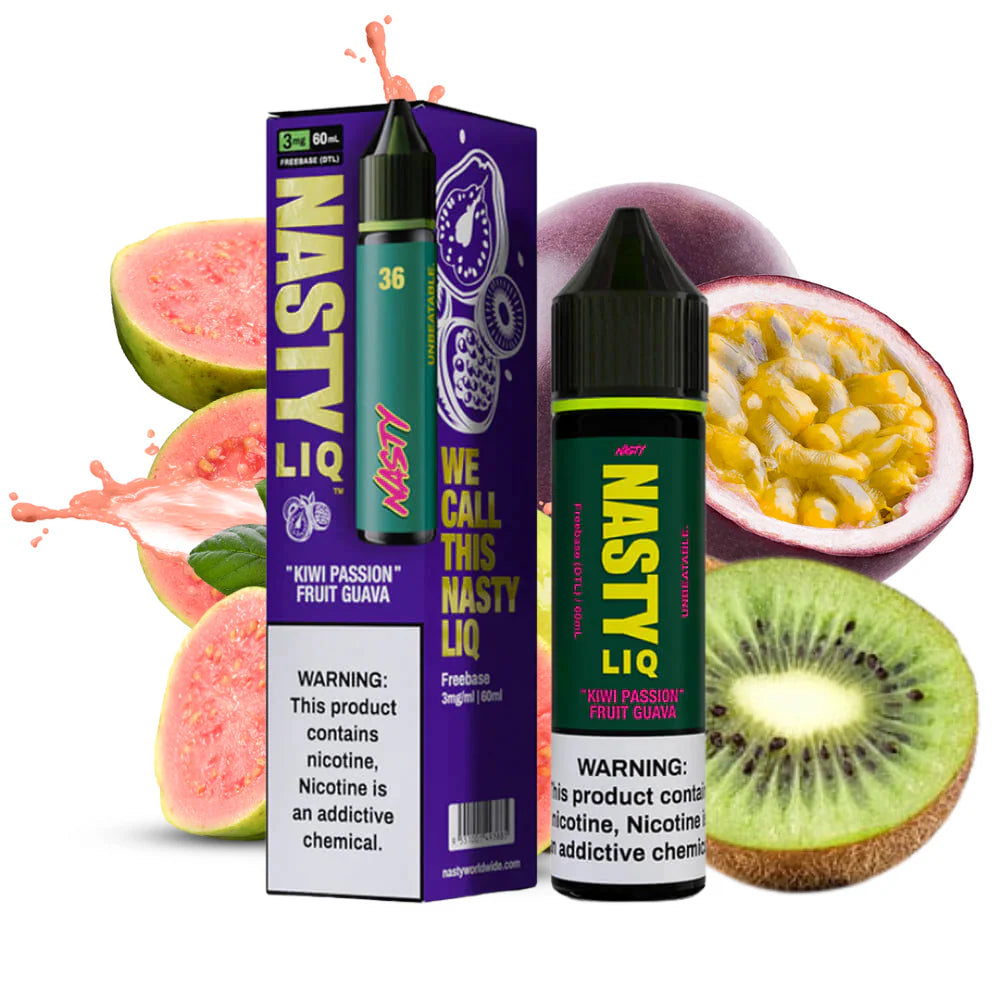 Kiwi Passion Fruit Guava - Nasty Liq | 60ML Vape Juice | Vape Paradise