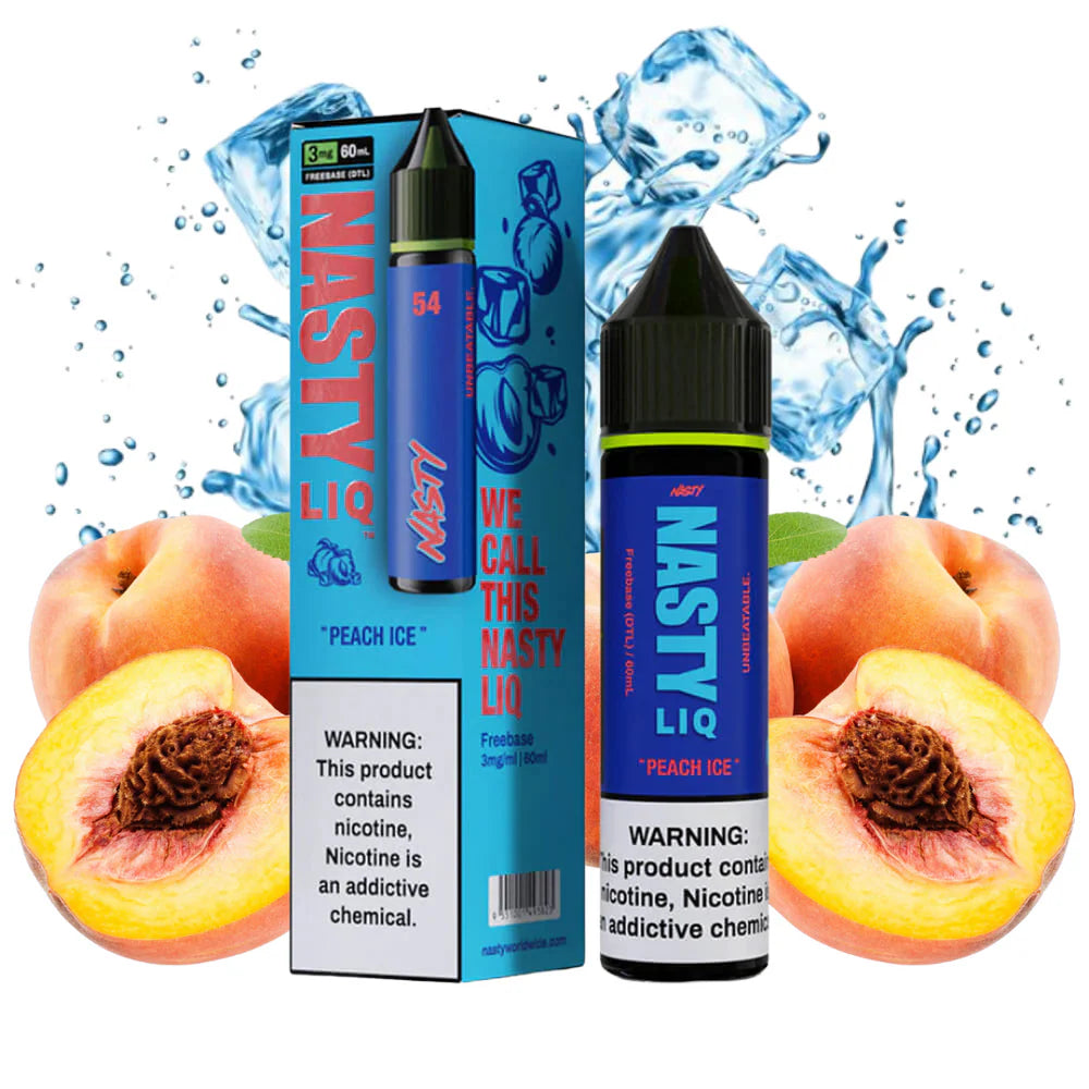 Peach Ice - Nasty Liq | 60ML Vape Juice | 6MG | Vape Paradise