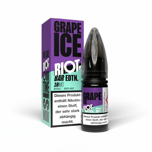 Grape Ice - Riot | 30ML Vape Juice | 20MG, 48MG | Vape Paradise