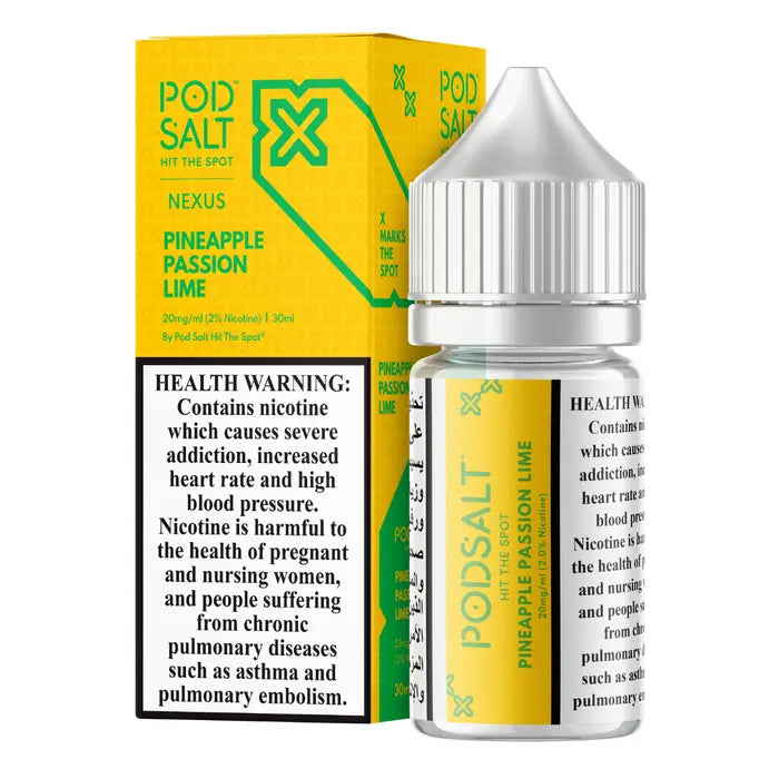 Pineapple Passion Lime - Pod Salt Nexus | 30ML Vape Juice | 20MG, 50MG | Vape Paradise
