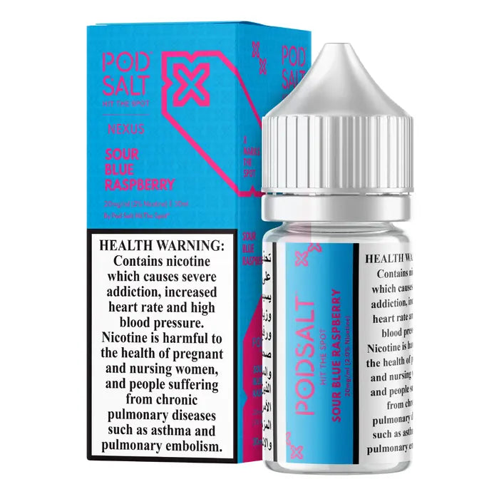 Sour Blue Raspberry - Pod Salt Nexus | 30ML Vape Juice | 25MG, 50MG | Vape Paradise