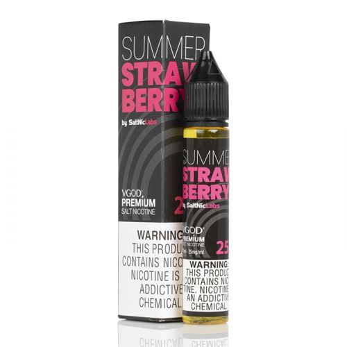 Summer Strawberry - VGod SaltNic | 30Ml Vape Juice | 25MG, 50MG | Vape Paradise