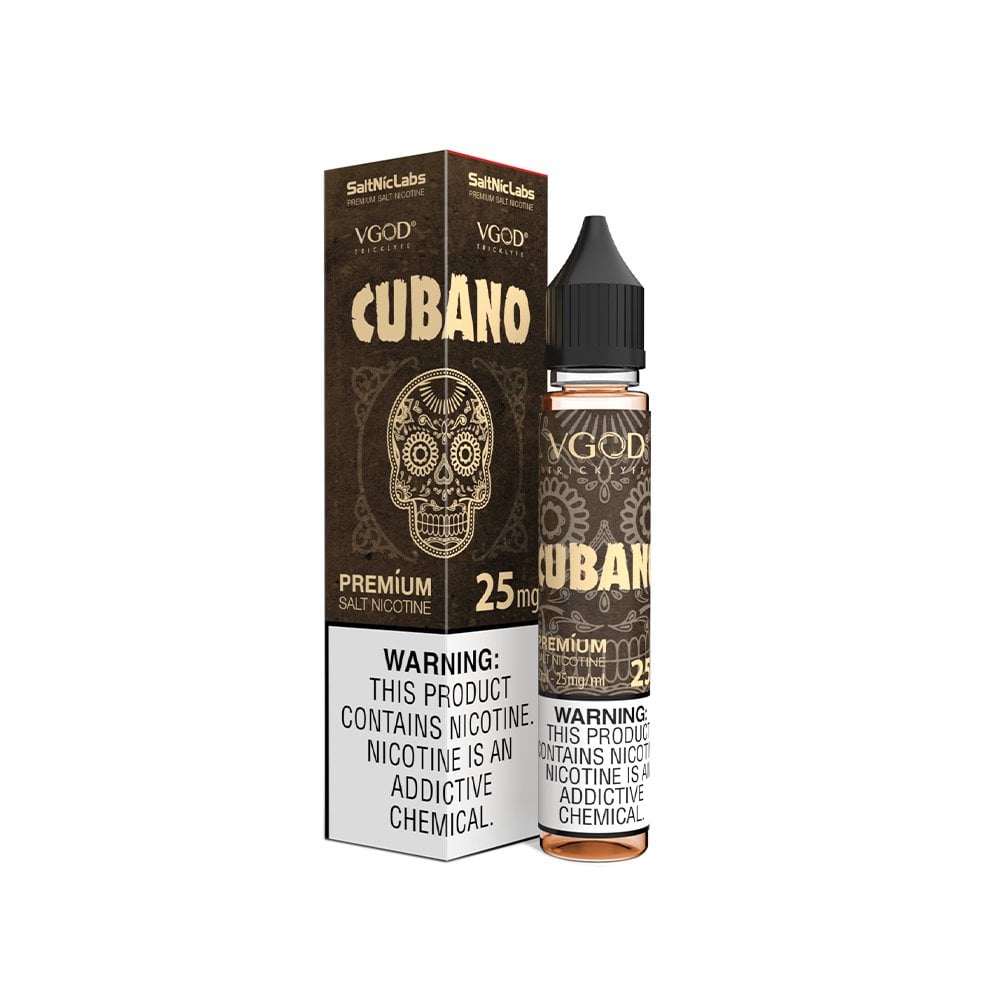 Cubano - VGod SaltNic | 30ML Vape Juice | 25MG, 50MG | Vape Paradise