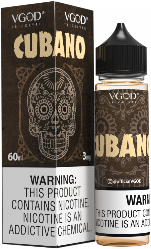 Cubano - VGod | 60ML Vape Juice | 3MG, 6MG, 12MG | Vape Paradise