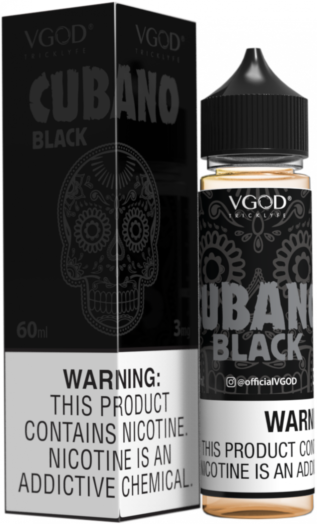 Cubano Black - VGod | 60ML Vape Juice | 3MG, 6MG, 12MG | Vape Paradise