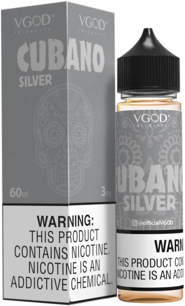 Cubano Silver - VGod | 60ML Vape Juice | 3MG, 6MG, 12MG | Vape Paradise