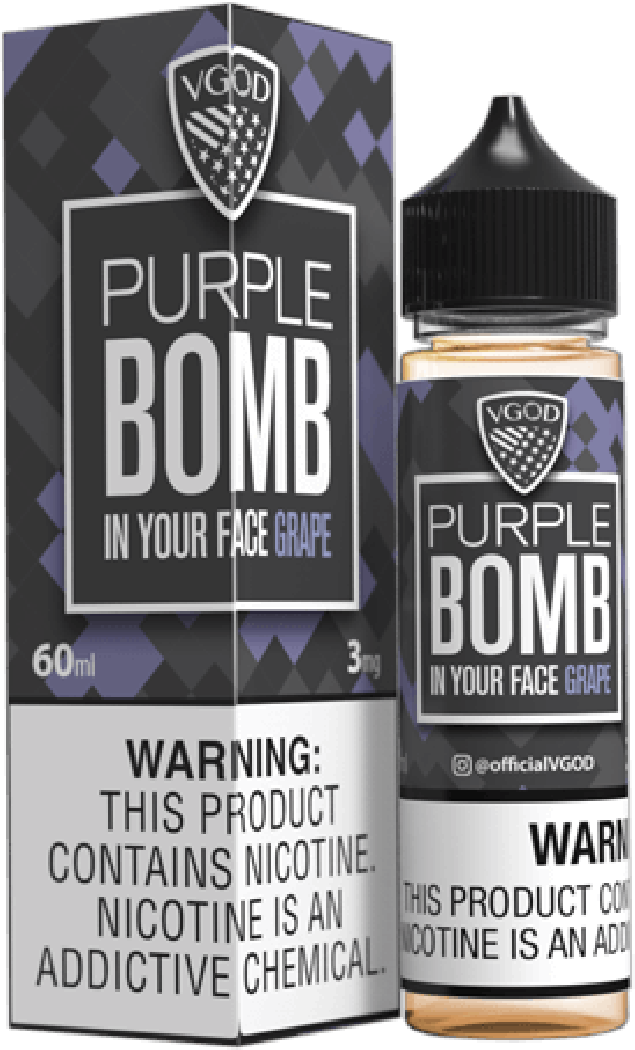 Purple Bomb Grape - VGod | 60ML Vape Juice | 3MG, 6MG, 12MG | Vape Paradise
