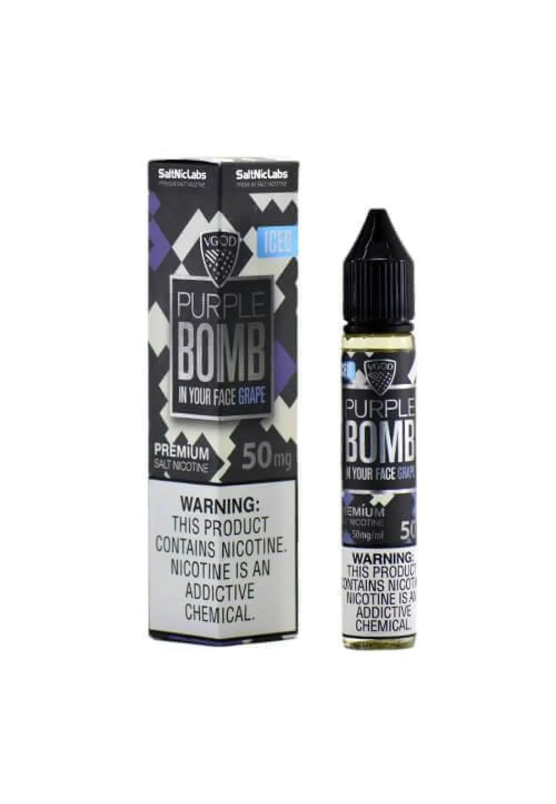 Purple Bomb Grape - VGod SaltNic | 30ML Vape Juice | 25MG,50MG | Vape Paradise