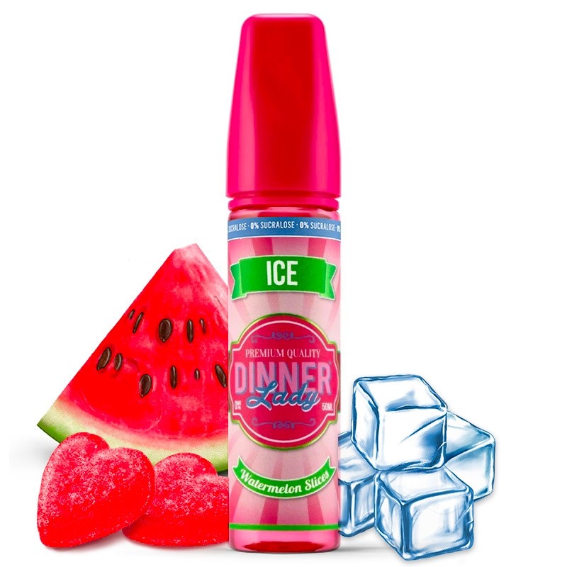 Watermelon Slices Ice - Dinner Lady | 60ML Vape Juice | 3MG, 6MG | Vape Paradise